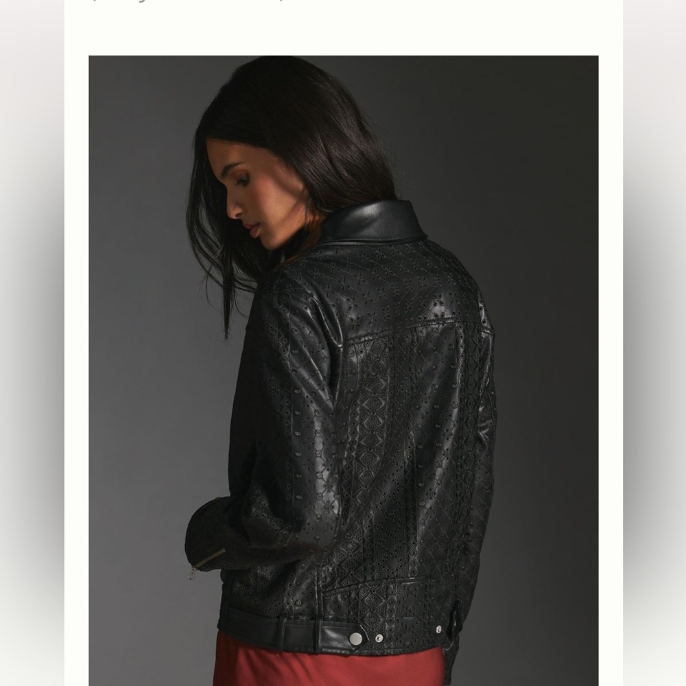 By Anthropologie Faux Leather
Eyelet Jacket - Picture 5 of 11